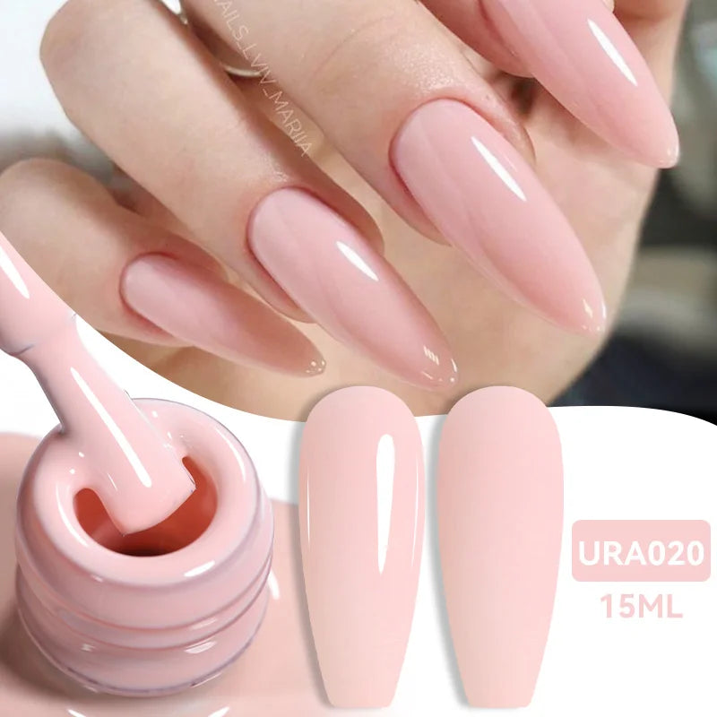 Esmalte Gel Semipermanente Jelly Nude — Set de Colores Nude