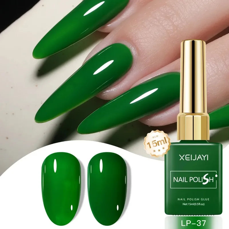 Esmalte Gel Semipermanente Multicolor – Efecto Hielo/Transparente.