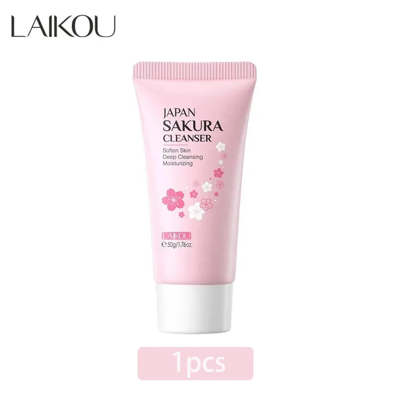 Limpiador Facial Sakura – Espuma Purificante con Flor de Cerezo 50g