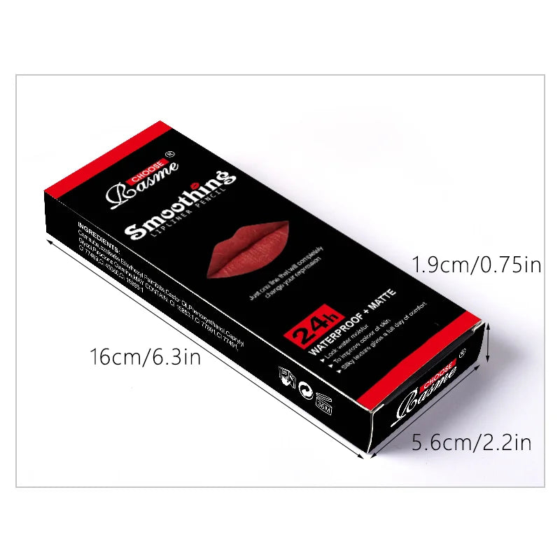 "Set 12 Lápices Labiales de Larga Duración"
