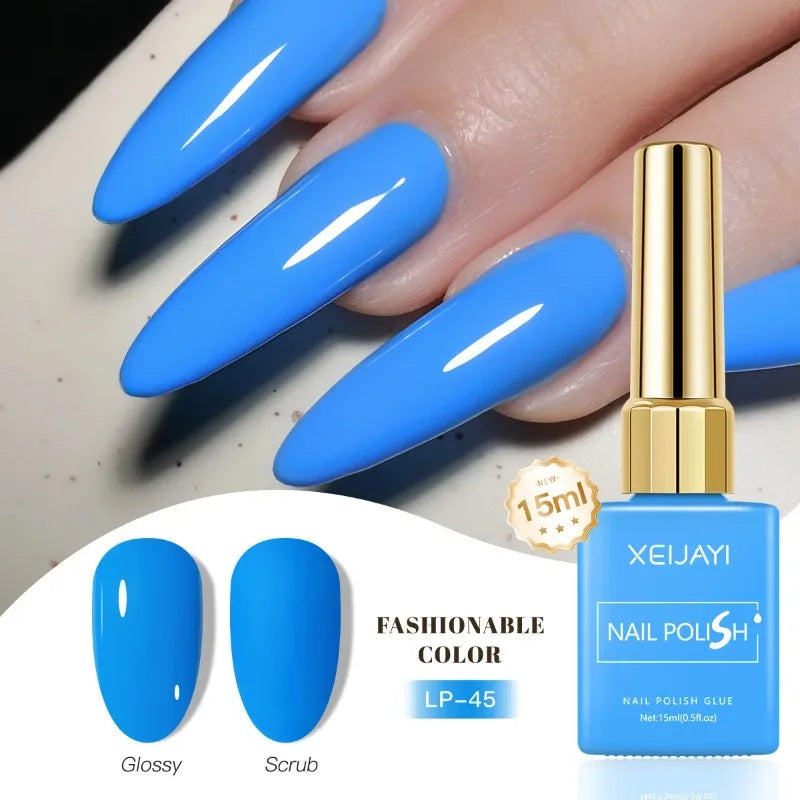 Esmalte Gel Semipermanente Multicolor – Efecto Hielo/Transparente.