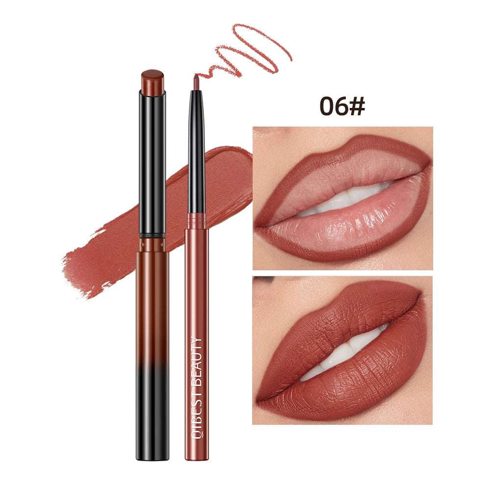 Set Lipliner + Labial Mate Nude QIBEST.