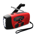 Radio de Emergencia Portátil Multifuncional – Solar, Manivela, Linterna LED y Power Bank